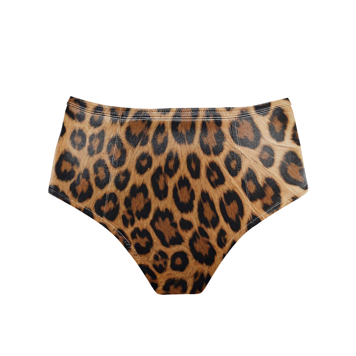 Bonjour Sleep Satin Highwaisted Panties: Leopard