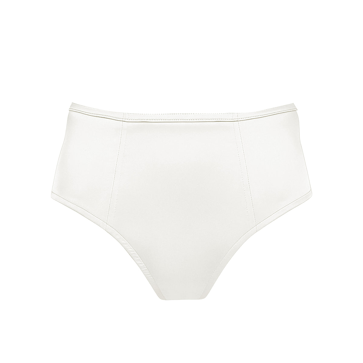 Bonjour Sleep Satin Highwaisted Panties: Pearl