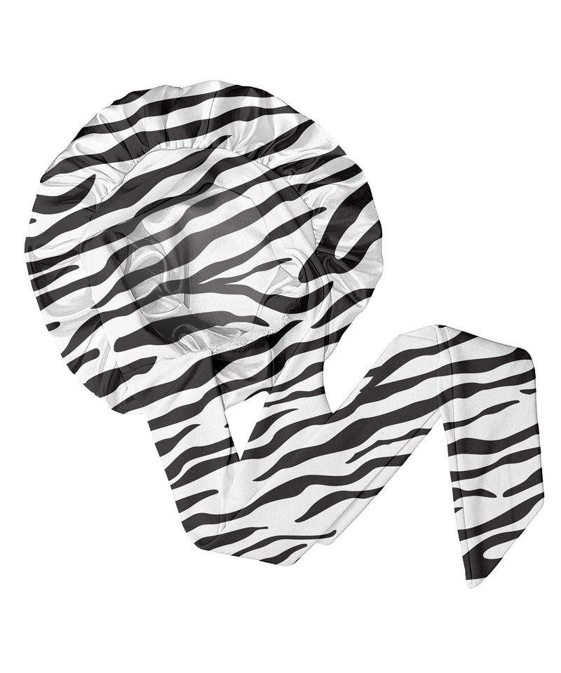 Bonjour Sleep Bonnet: Black & White Zebra