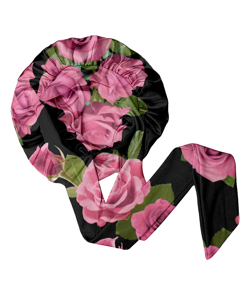 Bonjour Sleep Bonnet: Pink Rose