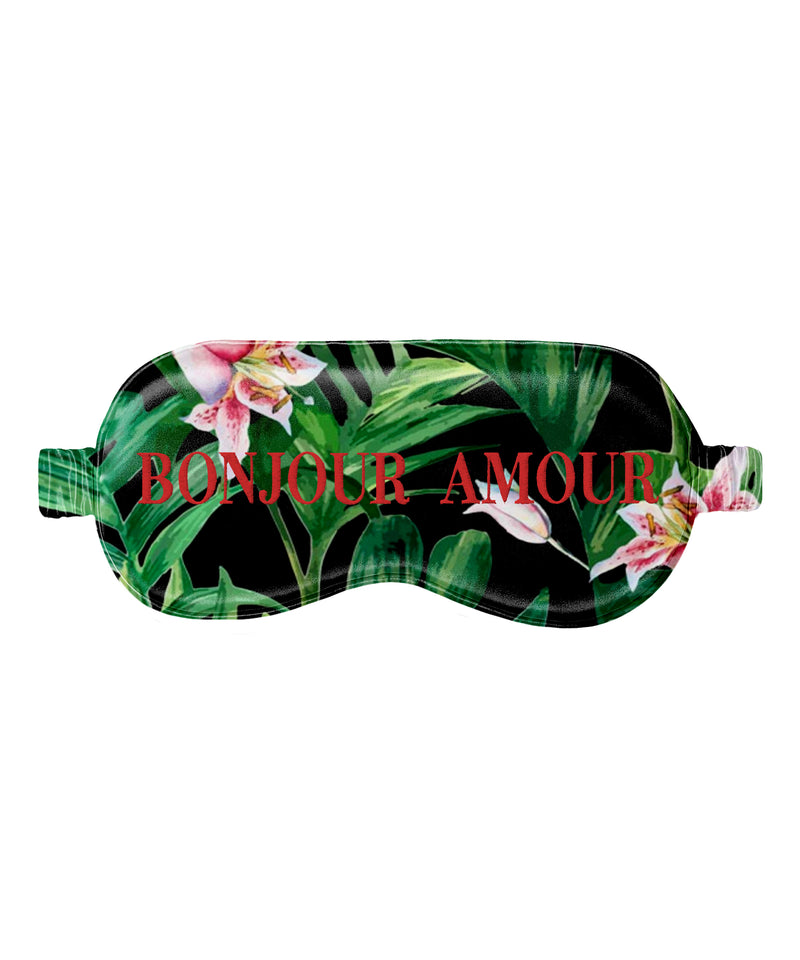 Bonjour Sleep Mask: Green Palm
