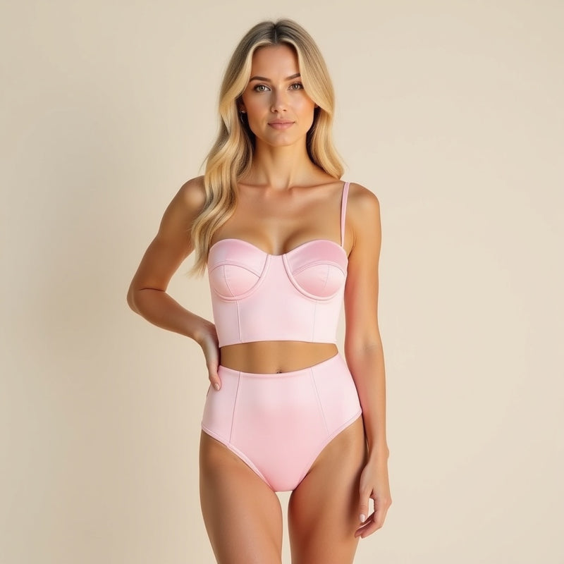 Bonjour Corset Bra: Pink