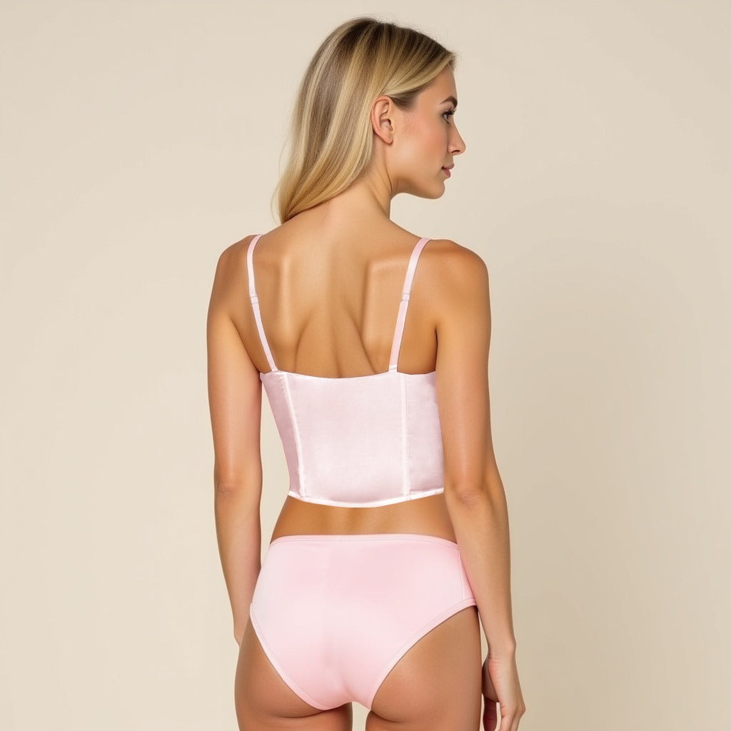 Bonjour Corset Bra: Pink