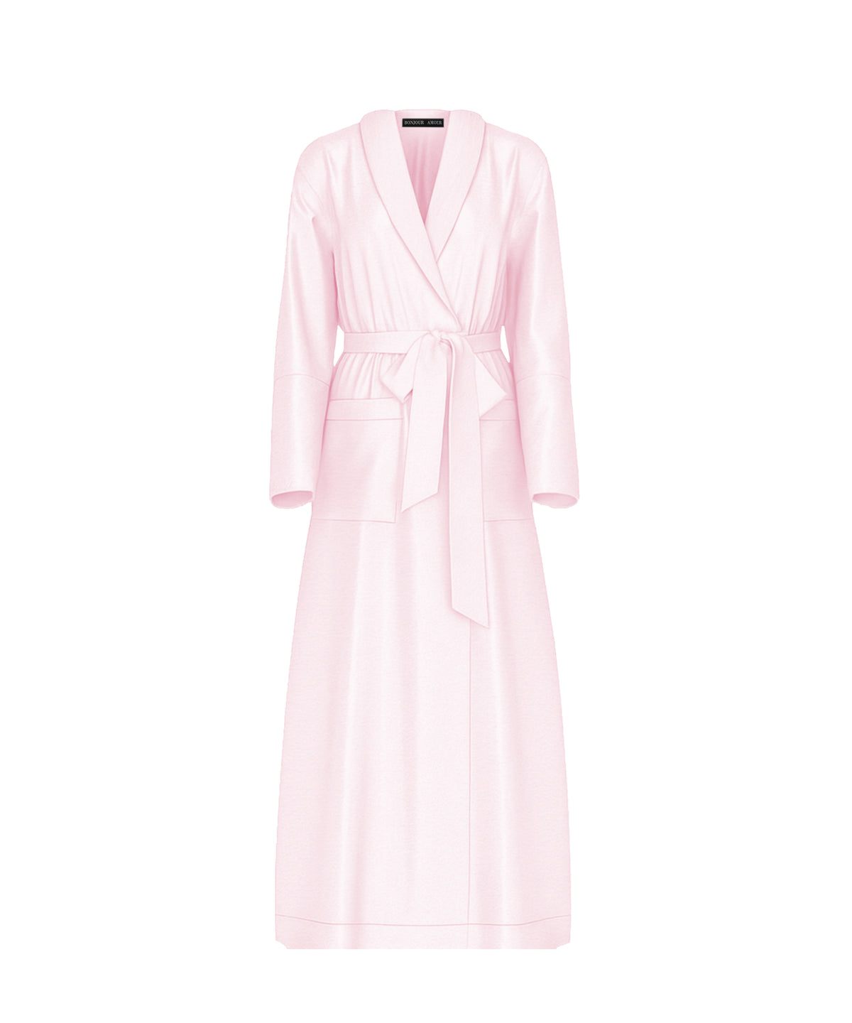 Bonjour Satin Sleep Robe: Pink