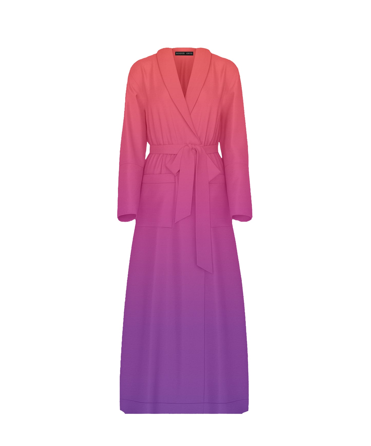 Bonjour Satin Sleep Robe: Amour