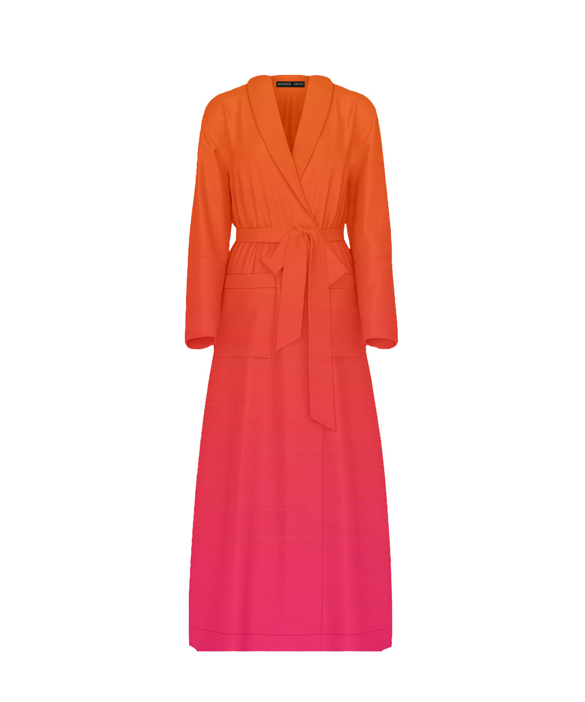 Bonjour Satin Sleep Robe: Sunset