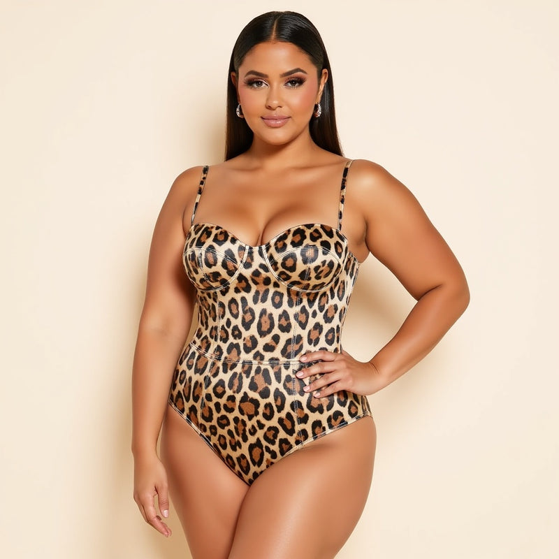 Bella Sleep Satin Teddy: Coco Leopard