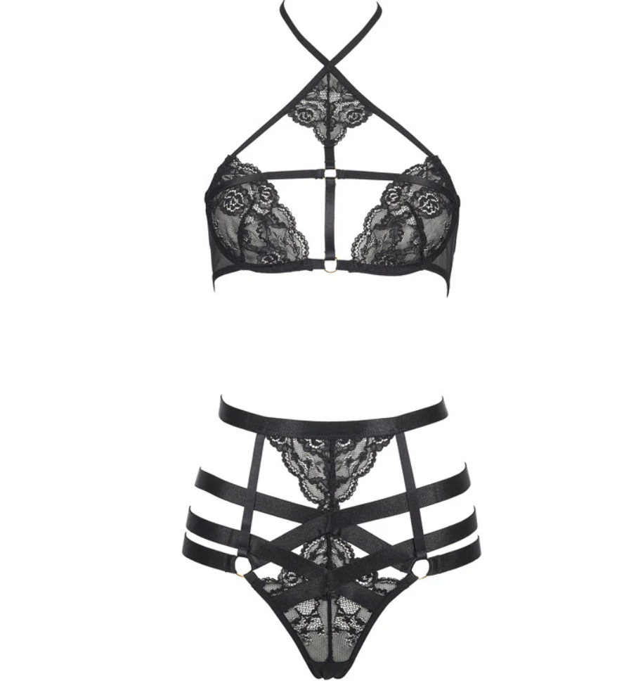 Bonjour Criss Cross Lacey Set