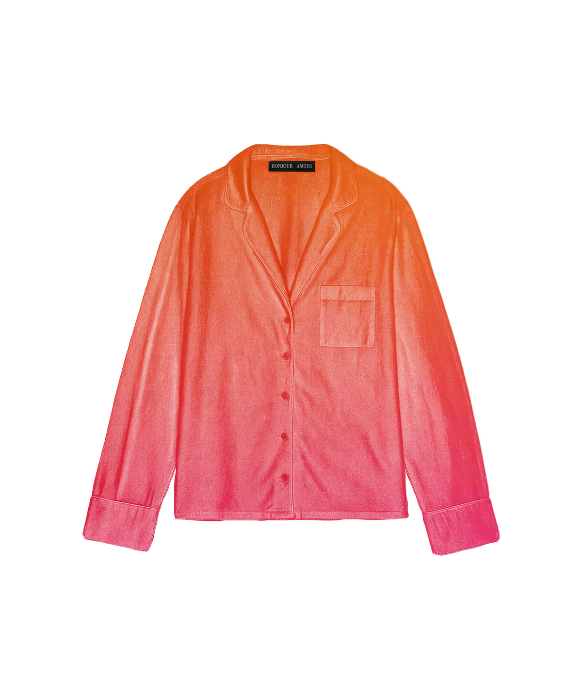 Bonjour Oversized Sleep Shirt: Sunset