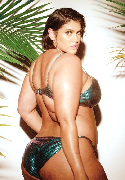Bella Bottom: Ocean Holographic Metallic